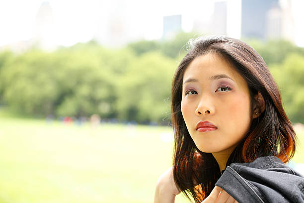 istock Woman with Jacket Over Shoulder 123848711