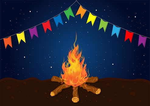 Bonfire of Festa Junina
