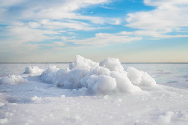 Snowy shore , abstract feeling