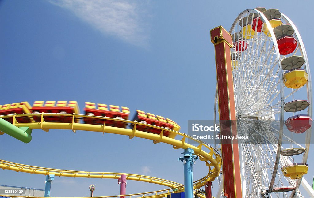 Pacific Park à Santa Monica - Photo de Santa Monica Pier libre de droits