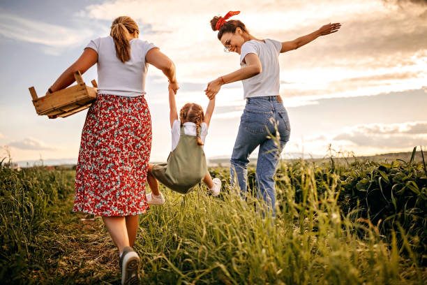 istock Fun in strawberry field 1238665091