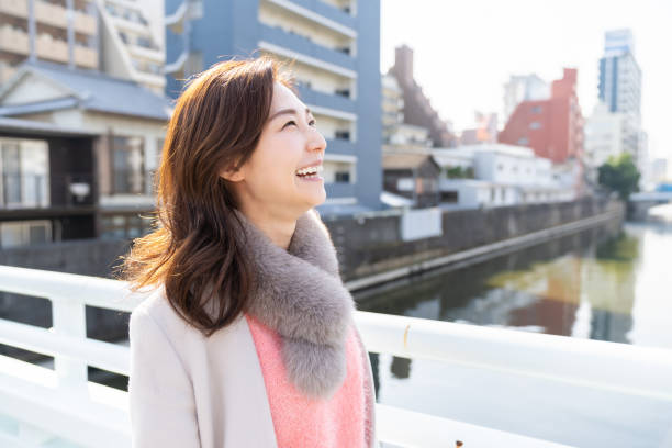 istock asian woman in a coat 1238727865