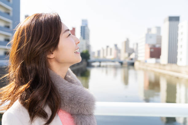 istock asian woman in a coat 1238730618