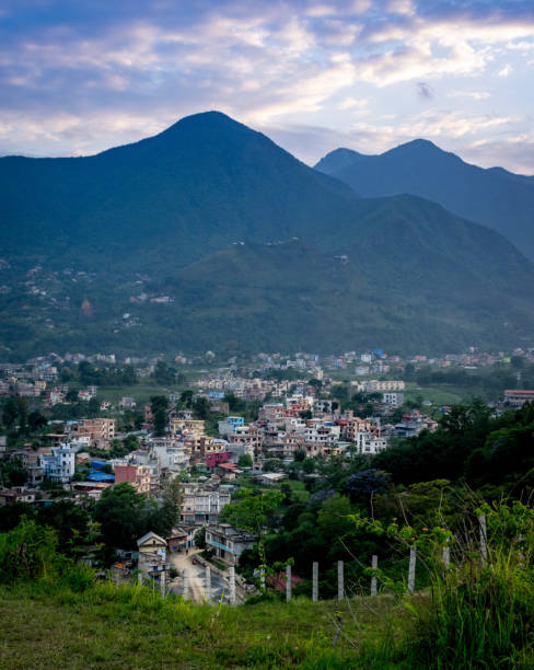 istock Small Town in the Valley Surrounded By Mountains 1238788453