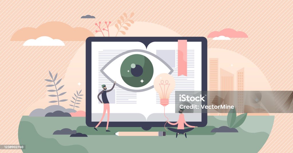 Learning Human Vector Visual Learning Vector Illustration Method Type Flat Tiny Persons ...
