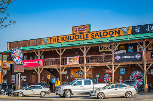 Sturgis, SD, USA - May 29, 2019: The Knuckle Saloon