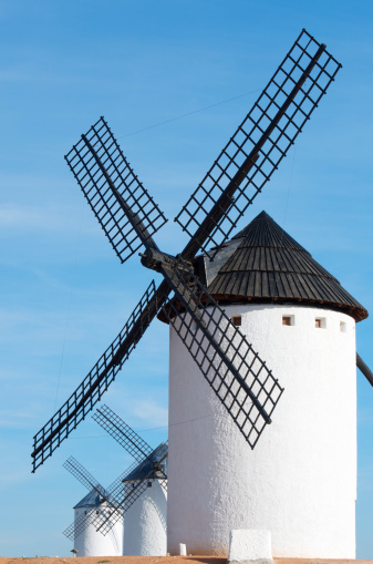 Coastal windmill at Mon Repos in Spring.
