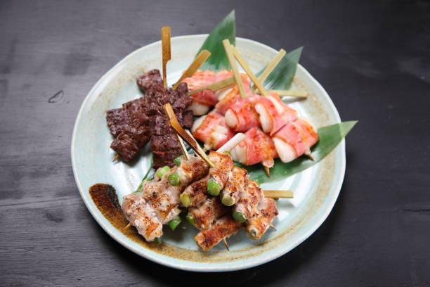 istock Japanese barbecue skewers 1238992884