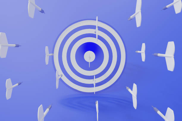 istock 3d rendering image , Target with darts, Business Target Goal For Success Strategy Concept , 1239035407