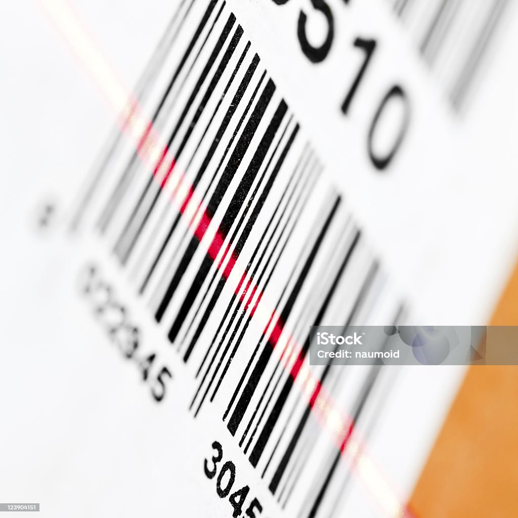 Barcode-Scanner - Lizenzfrei Laserlicht Stock-Foto