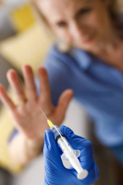 istock No, I don't want to be vaccinated! 1239055563
