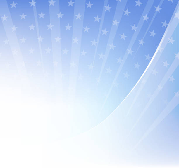 ilustrações de stock, clip art, desenhos animados e ícones de blue stars background - star shape striped american flag american culture