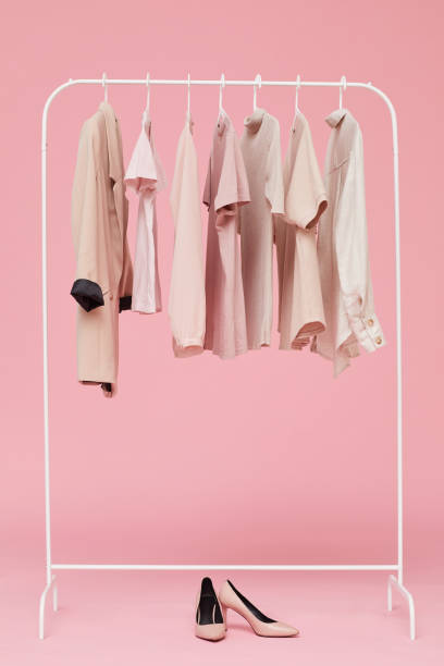 istock Sets of clothes on a hanger 1239170613