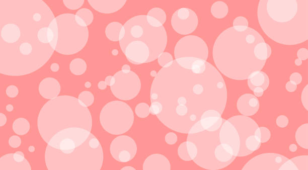 абстрактный красный bokeh, красный пастель мягкий для фона defocused, пузырь bokeh светящийся круг мягкий для обоев, полька точка bokeh, пузыри белые на  - glister stock illustrations