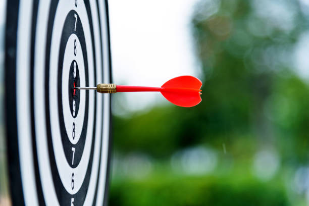 istock A dart on dart board outdoors 1239213127