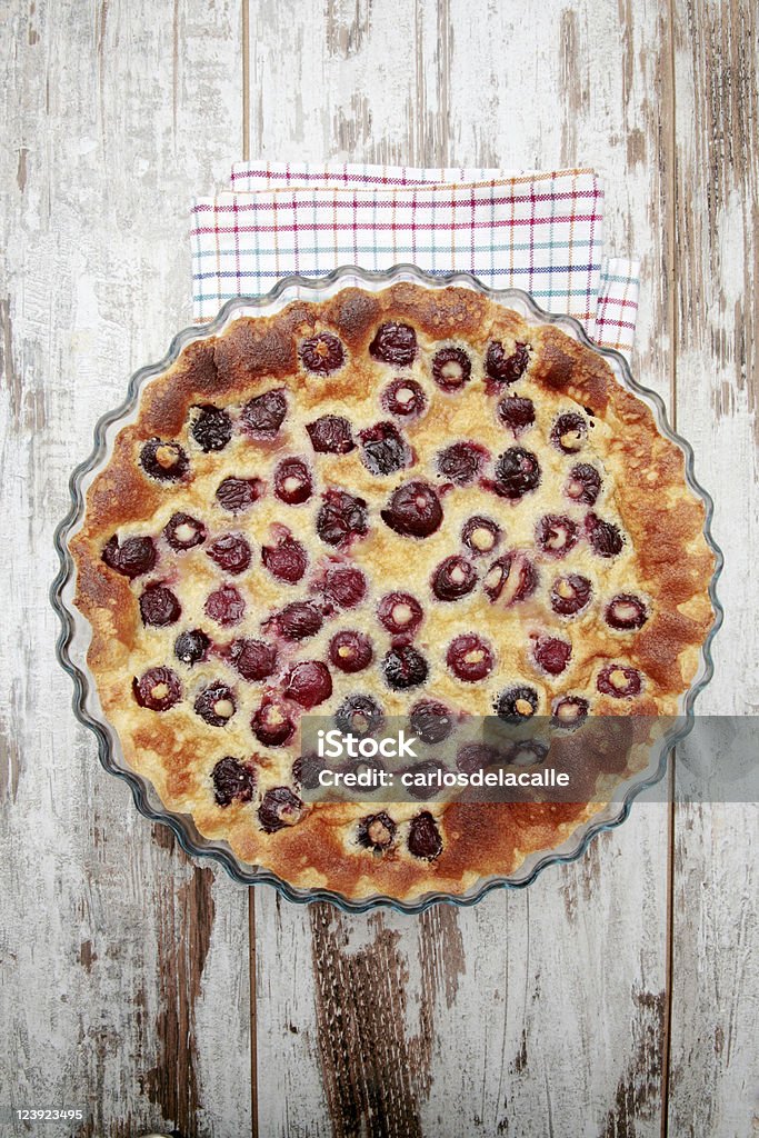 homemade cherry cake clafoutis traditional french cherry cake called clafoutis, made with, 250 ml milk, 100 gr flour, 4 eggs, drops of vanilla essence, 100 gr of sugar and of course stoned cherry. Clafoutis Stock Photo