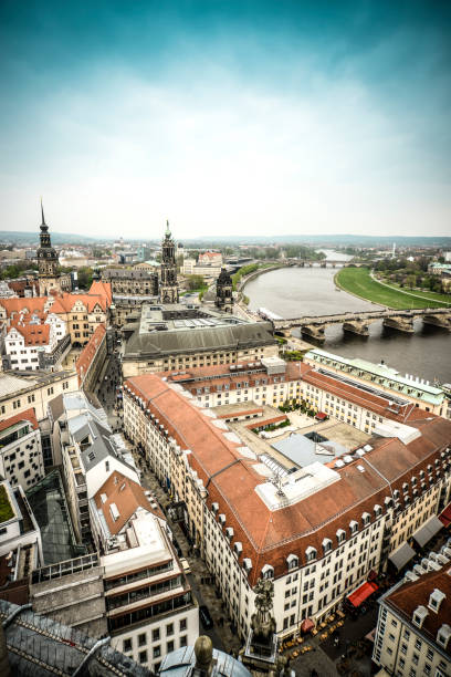 istock Dresden Aerial View Under Overcast Sky 1239286466