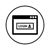 istock log in password icon design, sign in info 1239296008