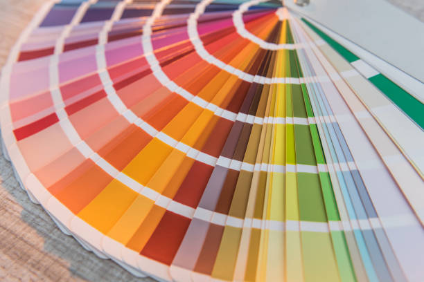 istock Color guide spectrum palette samples, catalog for tinting 1239300577
