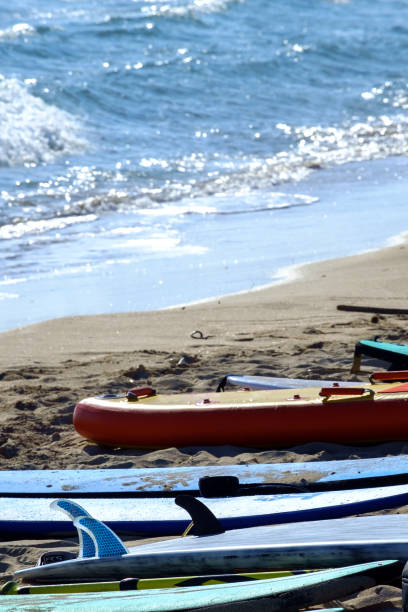 istock Boats Moored On Beach Against Sky 1239311252