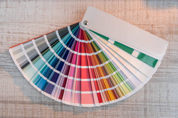 istock Color guide spectrum palette samples, catalog for tinting 1239311258