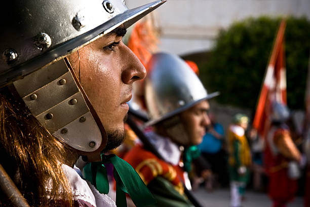 Medieval soldier portrait