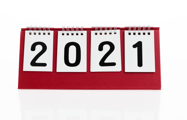 istock New year 2021 calendar on white background 1239319012