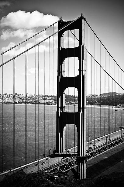 istock Golden Gate Bridge in black and white 123933357