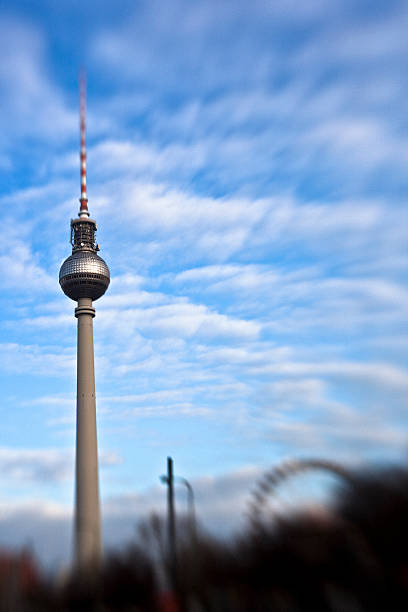 берлин - berlin germany overcast dramatic sky skyline стоковые фото и изображения