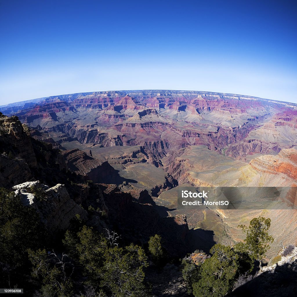 Parque Nacional do Grand Canyon com céu azul vívido - Royalty-free Alto-Contraste Foto de stock