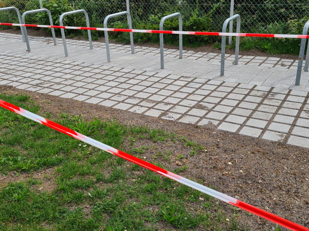 istock lock-off of bicycle racks due to corona-virus 1239361909