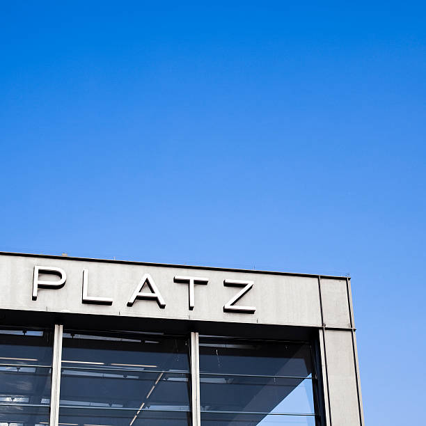 istock Potsdamer Platz Train Station against Vivid Blue Sky, Berlin 123936572