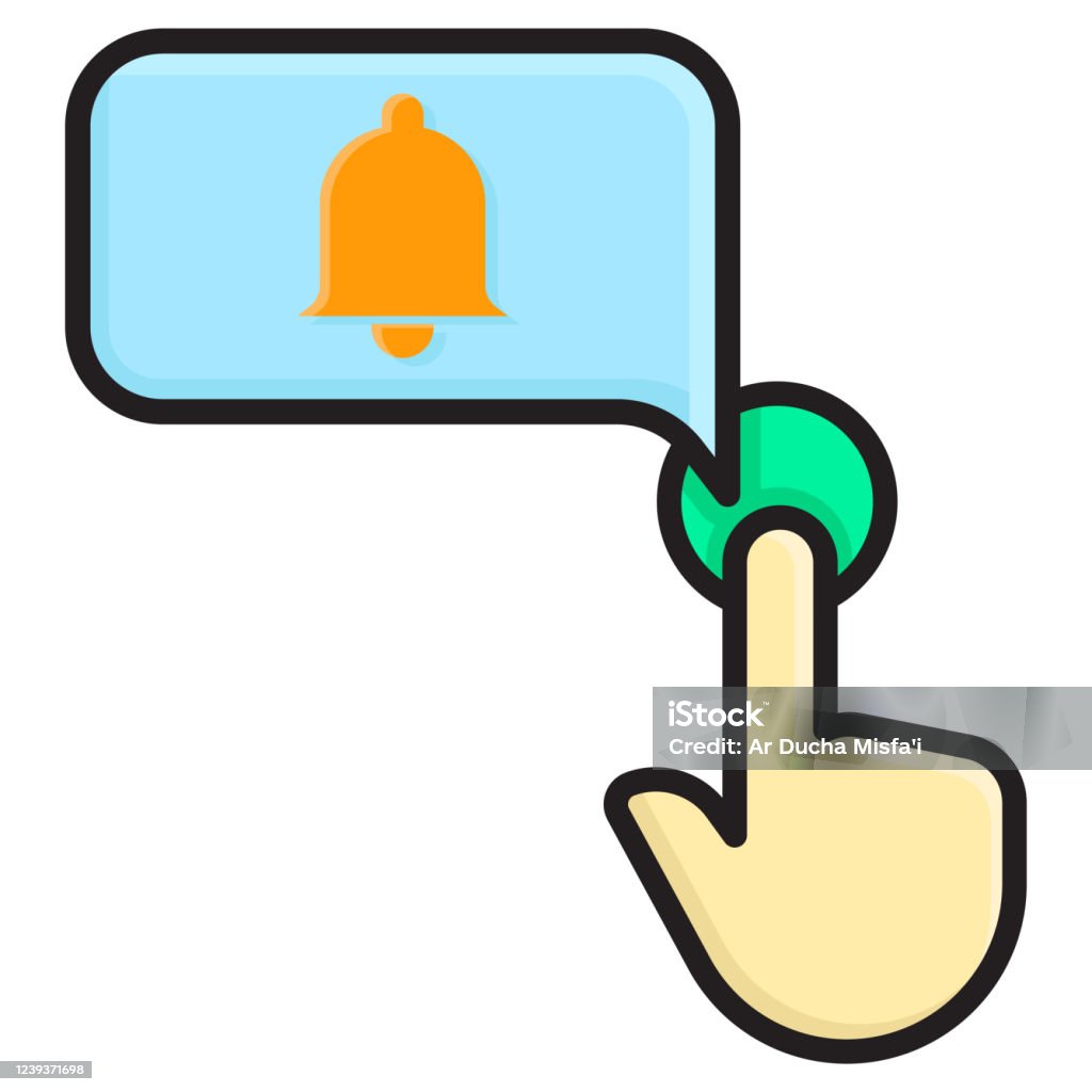 Push Notification Stock Illustration - Download Image Now - Alertness ...