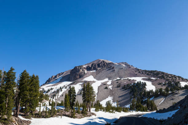 istock snow on Mount Lassen in the national park 1239387741