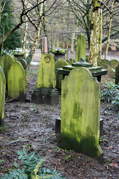 istock Cemetery tombstones 123938873