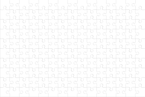 Puzzle simple pattern isolated on white