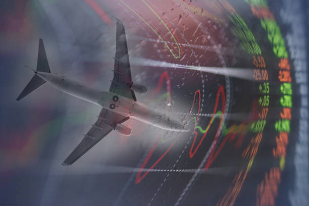 istock Descending Airplane, Covid - 19 Corona Pandemic 1239401264