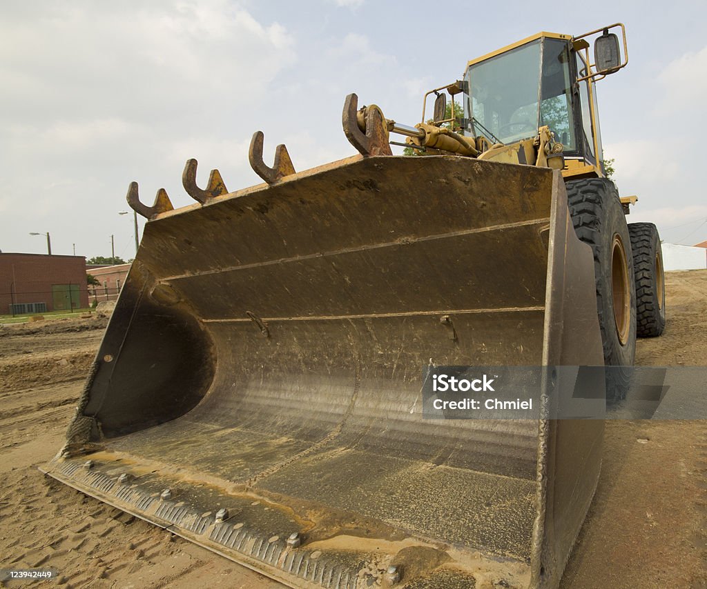 Yellow wheel loader  Blade Stock Photo