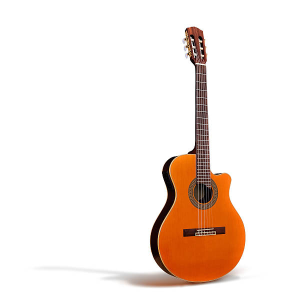 istock Cutaway Classical Acoustic Guitar//whole body/Isolated 123942667