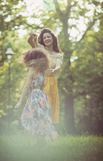 istock Giving her daughter a bright childhood. 1239464928