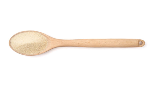 istock Semolina on a wooden spoon 1239487199