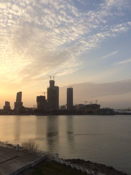 istock Sunset in Shanghai Pudong 1239508989