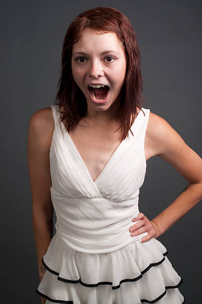 Excited Girl stock photo