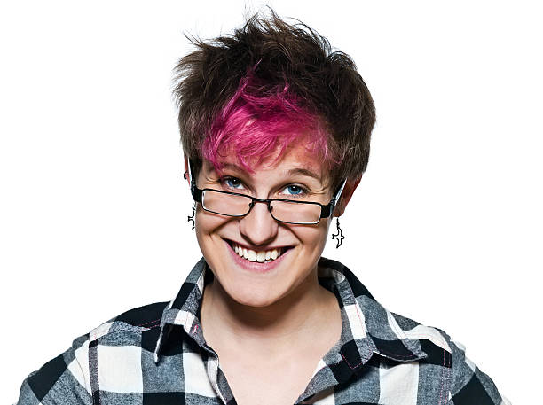 istock Cool young woman smiling 123956263