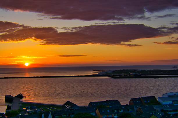 Heligoland - island dune - sunrise