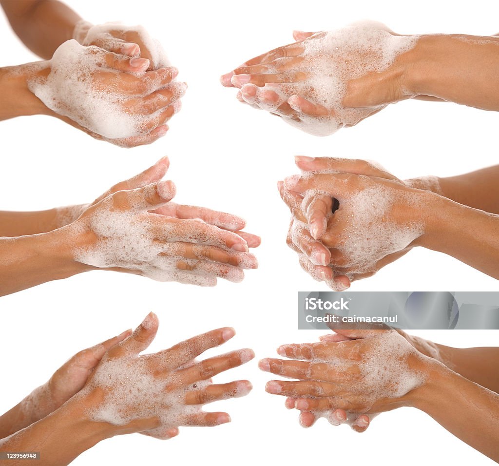 Myć ręce - Zbiór zdjęć royalty-free (Mydlina)