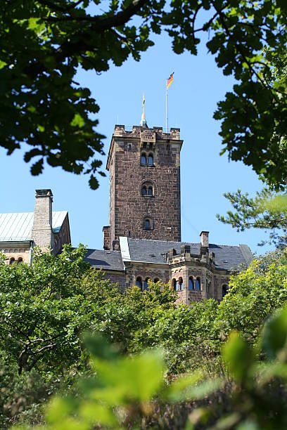 Tower of Castle "Wartburg" stock photo