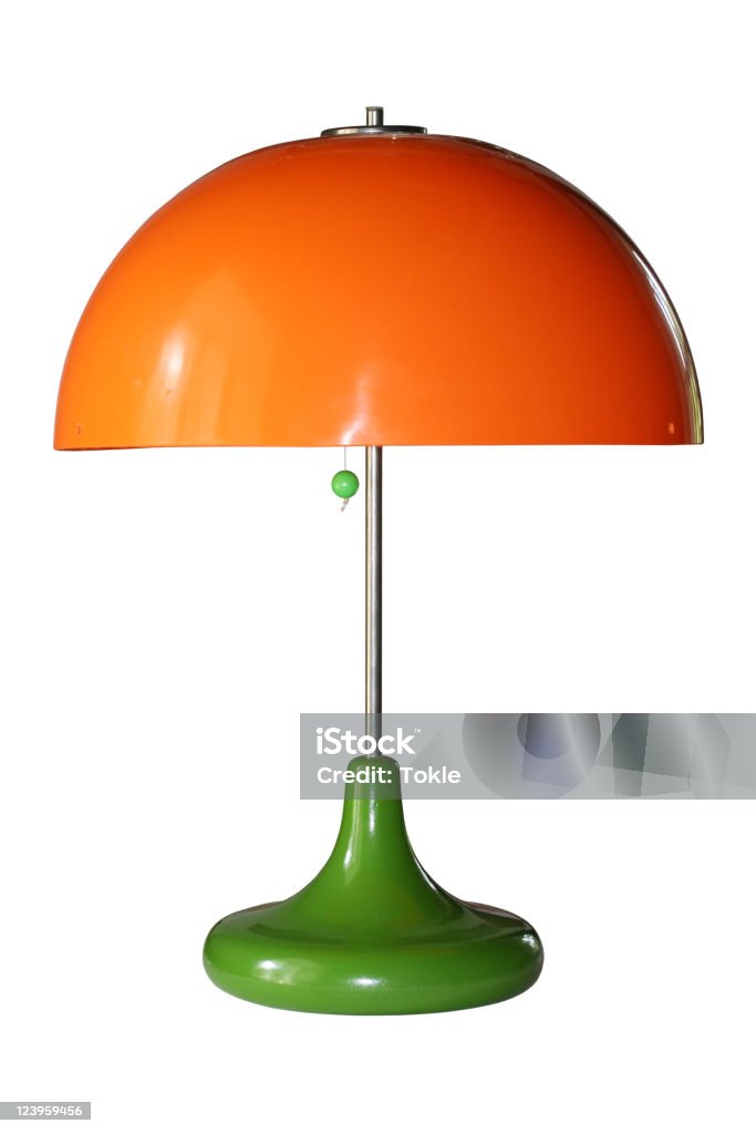 orange Lampe - Lizenzfrei Elektrische Lampe Stock-Foto