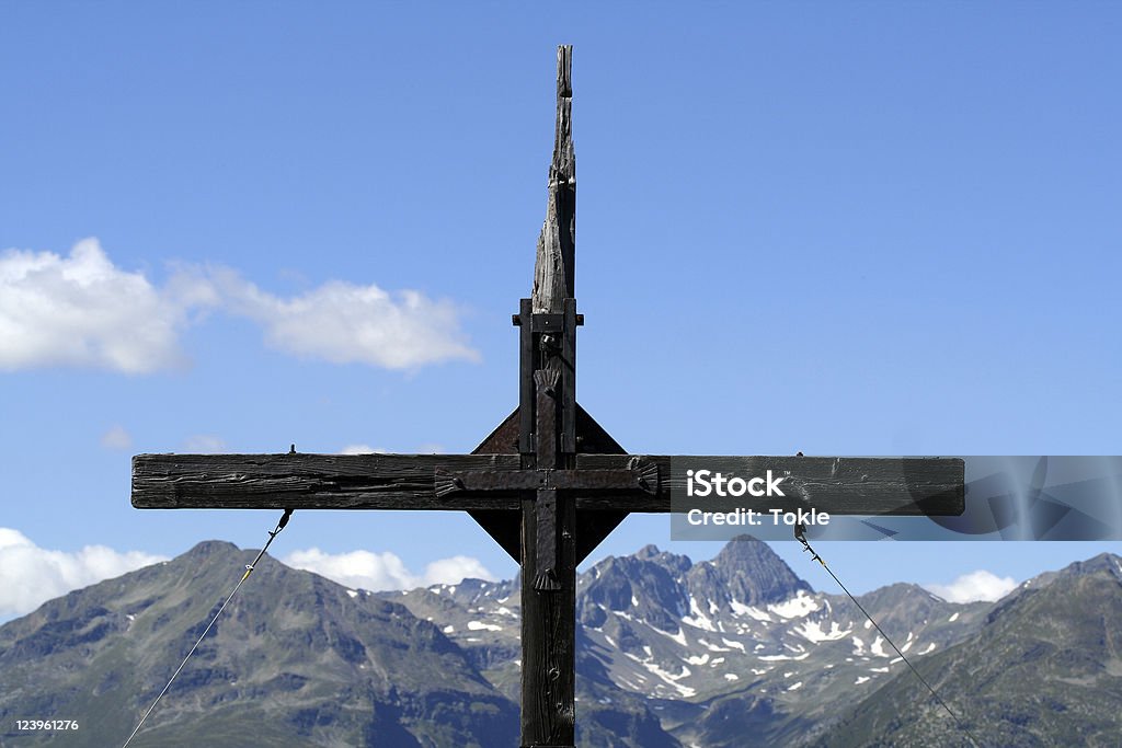 mountain cross - Lizenzfrei Abgerissen Stock-Foto