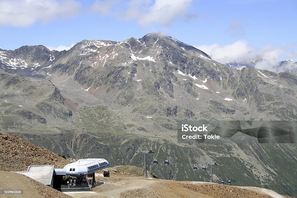 Seilbahn in die Oetztal Alpen - Lizenzfrei Sommer Stock-Foto